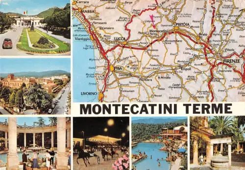 BT0993 Montecatini terme map cartes geographiques Italien