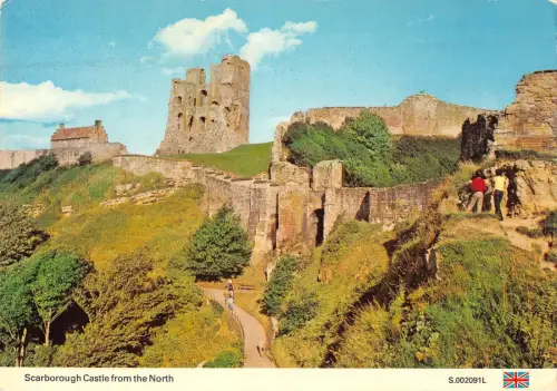 B100202 scarborough castle aus dem Norden Großbritanniens