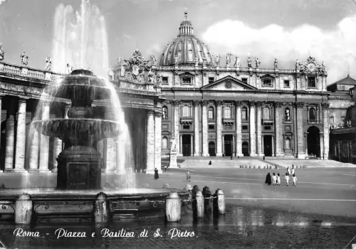 BT3560 Place et Basilique de Siant pierre Rom Italien