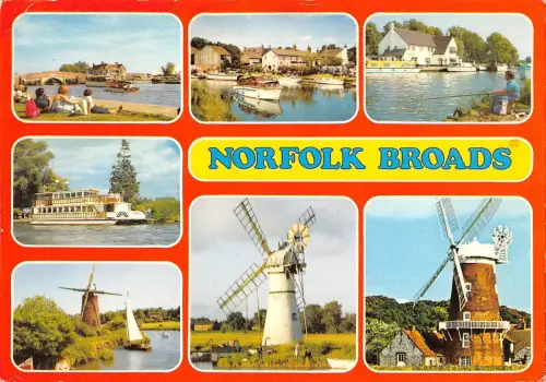 BR83194 norfolk broads windmill mill uk