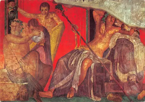 BG35331 Pompei Villa dei misteri Postkarte Gemälde Italien