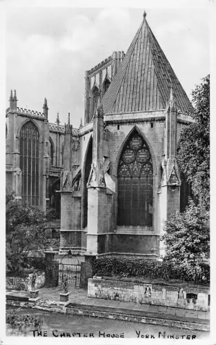 uk2799 the chapter house york minster real photo uk