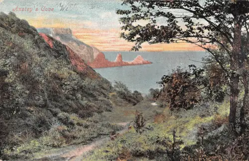 uk3047 anstey's cove devon real photo uk