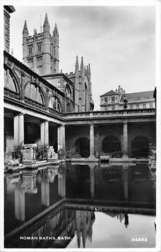 uk28121 römische Bäder Bad Echtfoto UK