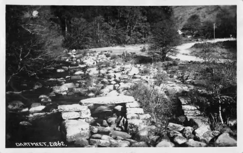 uk3175 dartmeet dartmoor devon real photo uk