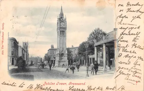 uk28079 jubilee tower gravesend real photo uk