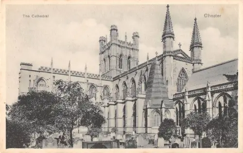 uk22834 the cathedral chester real photo uk