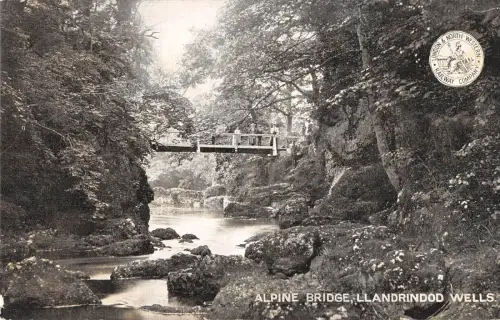uk28075 alpine brodge llandrindod wells real photo uk