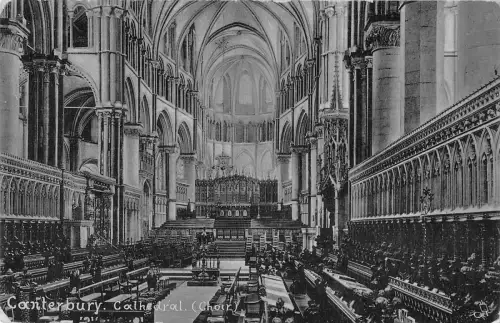 uk25419 cathedral canterbury chor real photo uk