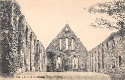 uk17829 battle abbey ruins real photo uk
