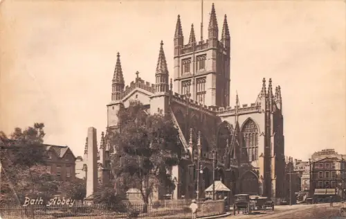 uk27501 bath abbey real photo uk