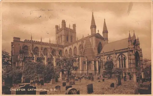 uk22832 cathedral chester real photo uk