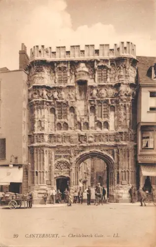 uk25495 christchurch gate canterbury real photo uk