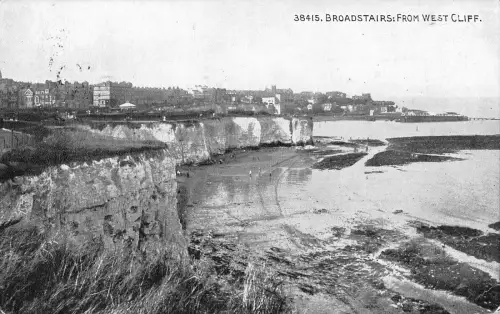 uk17792 broadstairs from west cliff real photo uk