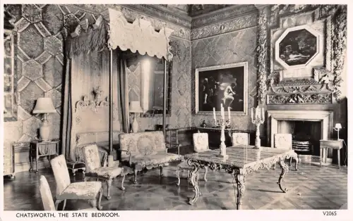 BR67830 chatsworth the state bedroom real photo uk