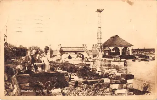 uk17973 botanic lake gt yarmouth real photo uk