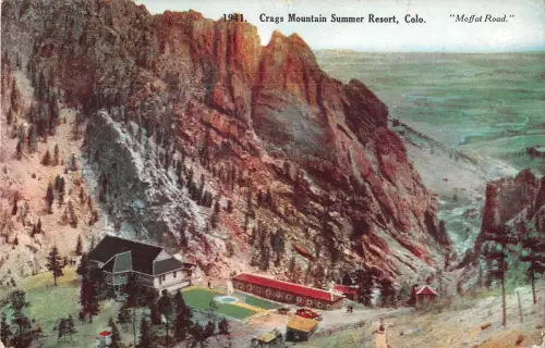 uk25425 crags mountain summer resort colo uk