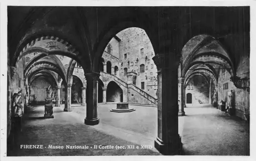 Br34017 Firenze Museo Nazionale Il Cortile Sec XII Italien