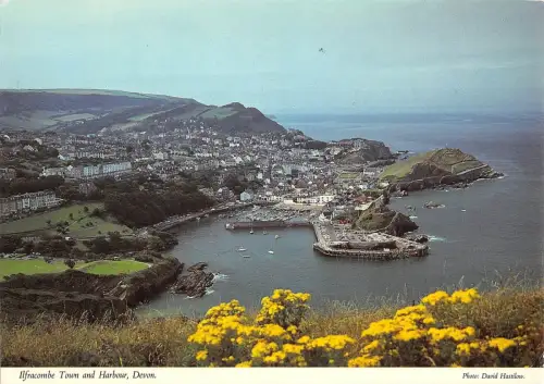 B102133 ilfracombe town and harbour devon uk