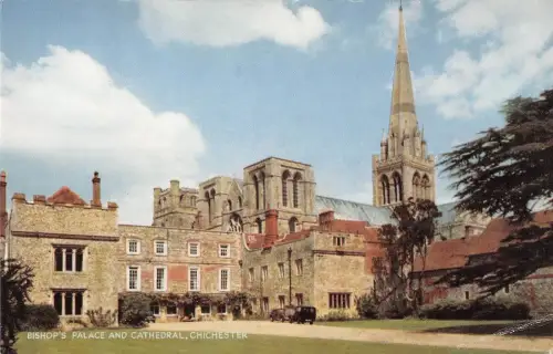 BR66834 Chichester Bischofspalast und Kathedrale UK 14x9cm