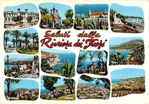 BT1034 saluti dalla riviera dei fiori italy