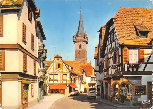 BT9617 Obernai la rue sainte odile et le kappelturm Frankreich