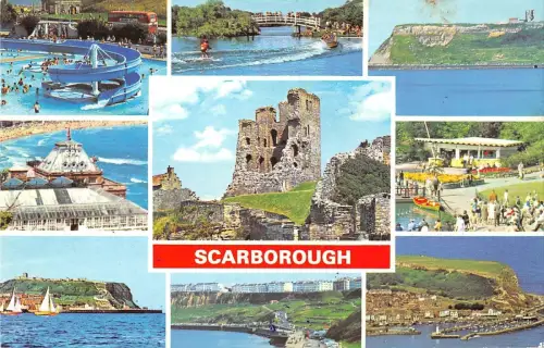 B103707 scarborough the mere the castle north bay uk