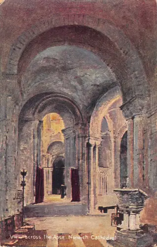 uk27582 Blick über die Apsis Norwich Kathedrale UK