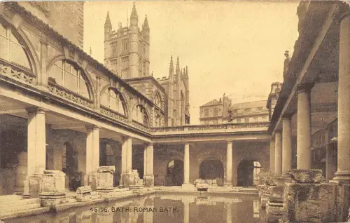 uk4332 römisches Bad Bad Echtfoto UK