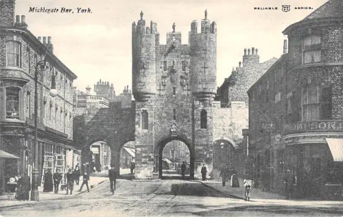 uk22290 micklegate bar york echtfoto uk