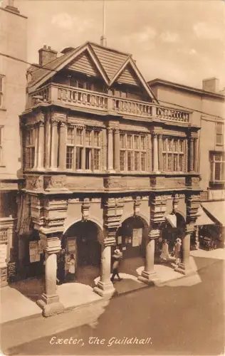 uk22547 the guildhall exeter real photo uk