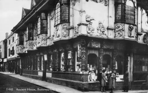 uk17978 altes Haus Buttermarkt Ipswich Echtfoto UK