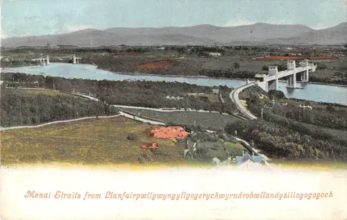 uk25577 menai straits from Llanfairpwllgwyngyll wales uk