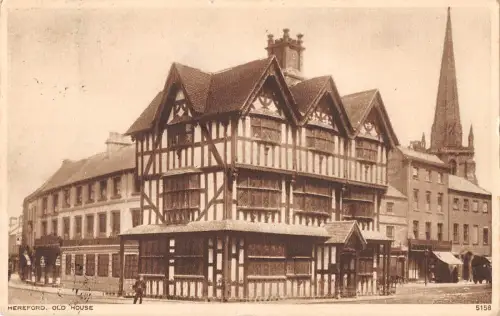 uk20623 old house hereford real photo uk