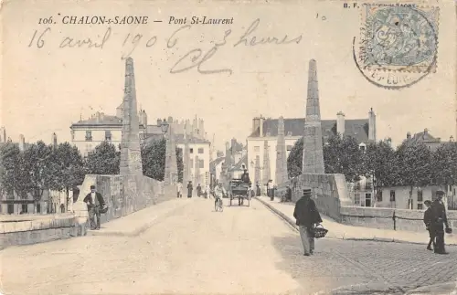 BF10482 chalon s saone pont st laurent france Frankreich