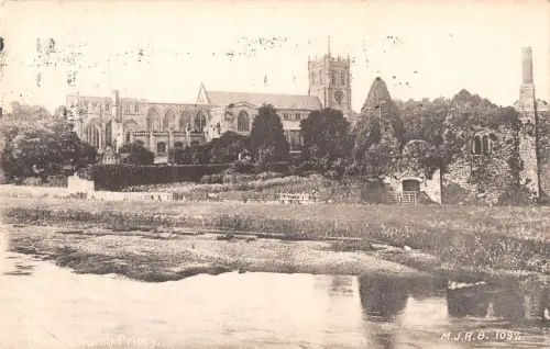 uk21939 the priory christchurch real photo uk