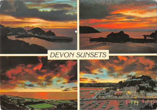 uk34365 devon sunsets uk