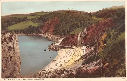 uk3110 redgate beach devon real photo uk