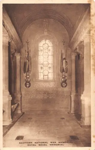 uk20308 scottish national war memorial royal marine memorial real photo uk