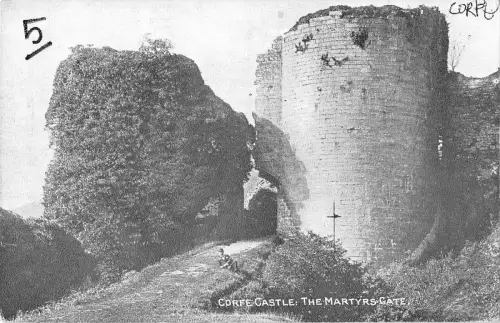 uk27723 martyrs gate corfe castle real photo uk