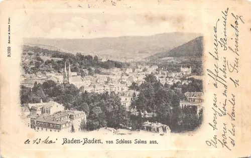 Br35654 Baden- Baden von Schloss Solms aus Deutschland