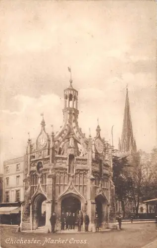 uk27472 market cross chichester real photo uk