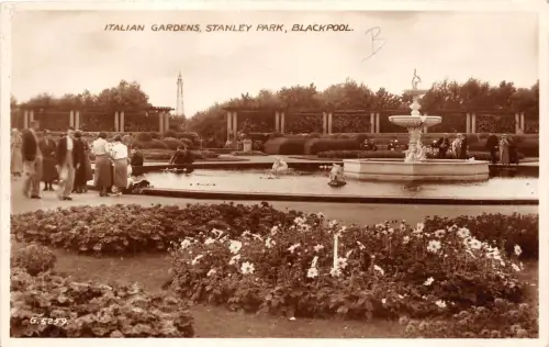 BR59884 italienische Gärten Stanley Park Blackpool Echtfoto UK