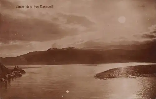 uk29477 cader idris from barmouth wales real photo uk