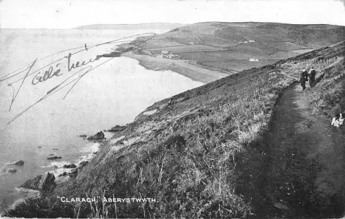 uk28869 glarach aberystwyth wales real photo uk