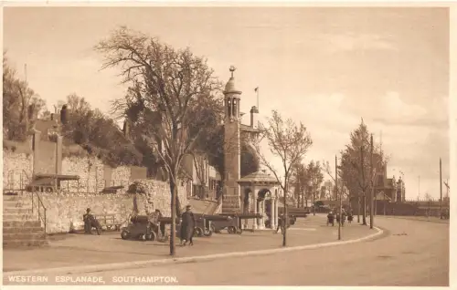 uk48228 western esplanade southampton real photo uk