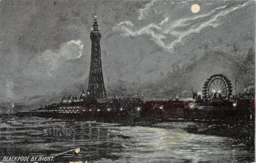 BR99791 blackpool by night uk