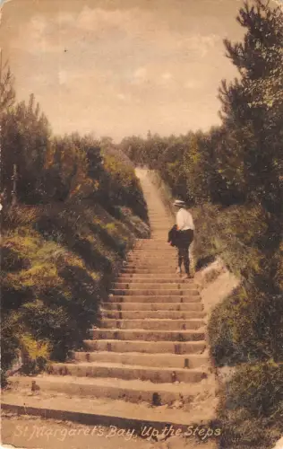 uk18373 up the steps st margarets bay uk
