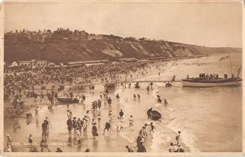 uk21098 the sands bournemouth real photo uk