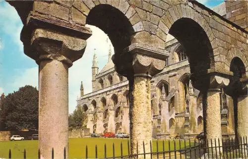 uk24794 norman chapter house arches cathedral winchester real photo uk